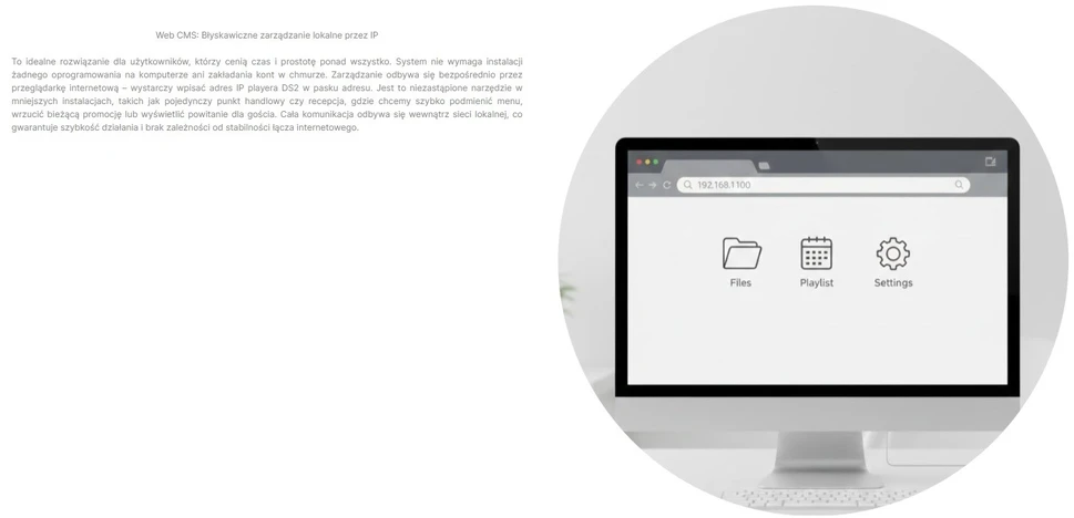 AVTEK DS2 75 colių informacinis monitorius