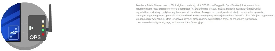 AVTEK DS2 75 colių informacinis monitorius