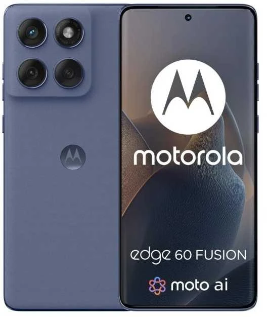 „Motorola edge 60 fusion“ 16,9 cm (6,67 colio) dviejų SIM kortelių „Android 15“ 5G USB C tipo 8 GB 256 GB 5200 mAh Pilkas