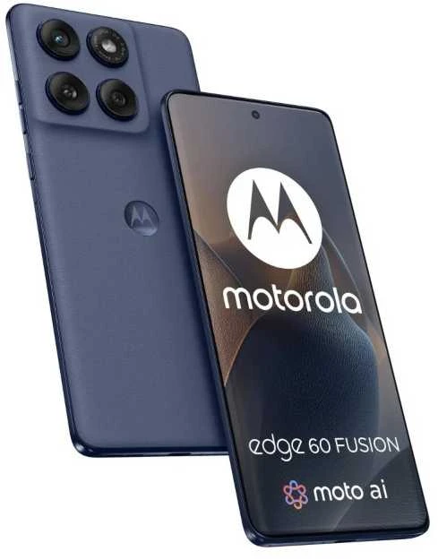 „Motorola edge 60 fusion“ 16,9 cm (6,67 colio) dviejų SIM kortelių „Android 15“ 5G USB C tipo 8 GB 256 GB 5200 mAh Pilkas