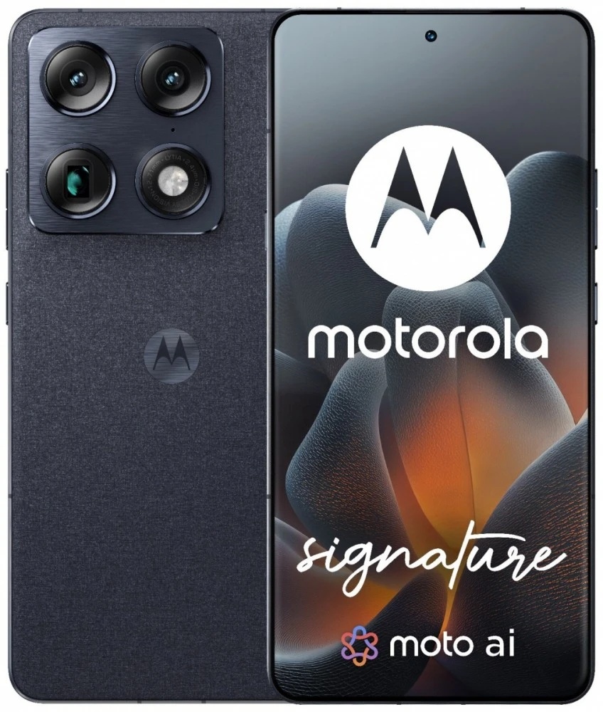 Motorola Moto Signature 6.8" Dual SIM Android USB Type-C 16 GB 512 GB 5200 mAh Juodas