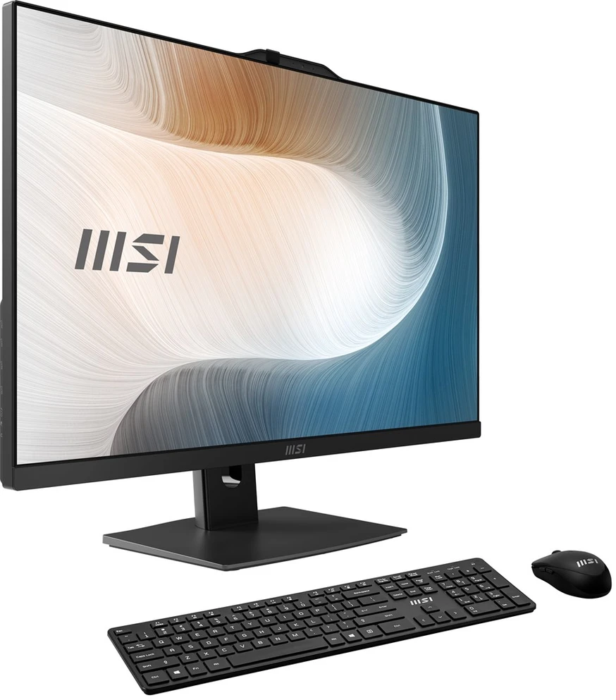 Stacionarus kompiuteris MSI Modern AM272P 1M-1293XEU All-in-One PC/workstation Intel Core 5 120U 68.6 cm (27") 1920 x 1080 pikselių 16 GB DDR5-SDRAM 512 GB SSD Wi-Fi 6E (802.11ax) Juodas