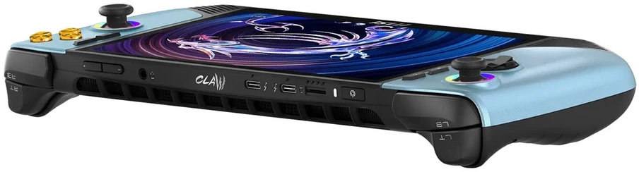 MSI Claw 8 AI+ A2VM Glacier Mėlyna Edition-254PL Ultra 7 258V 8"FHD Touch 120Hz 500nits IPS-Level panel 32GB LPDDR5x SSD1TB Intel Arc Win11