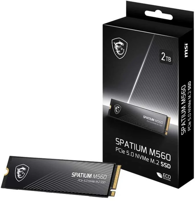 SSD kietasis diskas MSI SPATIUM M560, 2 TB PCIe Gen5 x4 M.2 2280