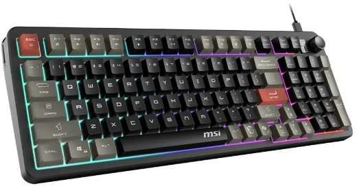 MSI FORGE GK110 US | Klaviatūra žaidimams | su laidu | US | Membrane | Juodas