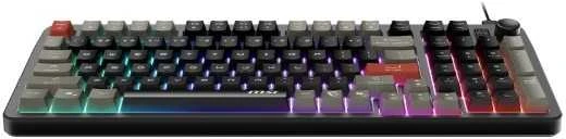 MSI FORGE GK110 US | Klaviatūra žaidimams | su laidu | US | Membrane | Juodas