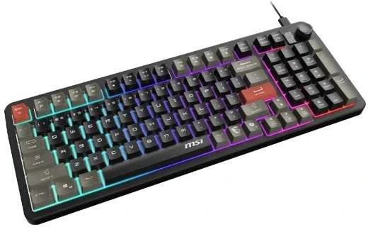 MSI FORGE GK110 US | Klaviatūra žaidimams | su laidu | US | Membrane | Juodas