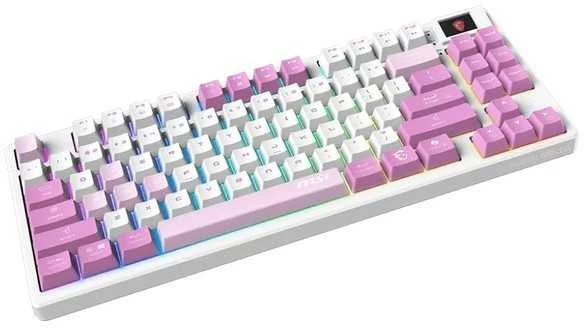MSI FORGE GK600 TKL WIRELESS VIOLET | Klaviatūra žaidimams | Wireless | US | 2.4 GHz Wireless, Bluetooth, USB 2.0 | Mechaninė Linear