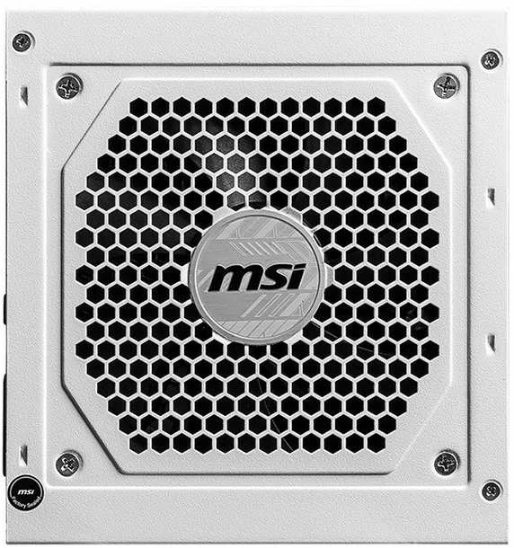 Maitinimo šaltinis msi mag a850gl pcie5 baltas 850w 80+ auksinis atx 3.1