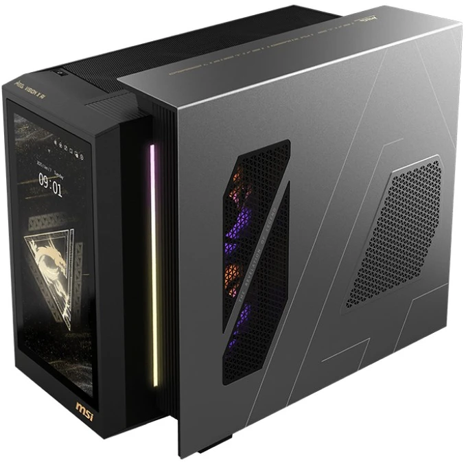 MSI MEG Vision X AI 2NVR7-290EU Intel Core Ultra 7 265K 64 GB DDR5-SDRAM 1 TB SSD NVIDIA GeForce RTX 5070 Ti Windows 11 Home stacionarus kompiuteris Juodas