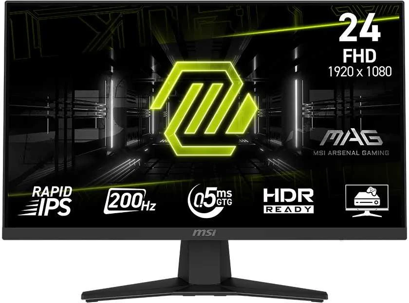 Monitorius MSI MAG 244F – 23,8 colio | Greitas IPS | FHD | 0,5 ms | 200 Hz