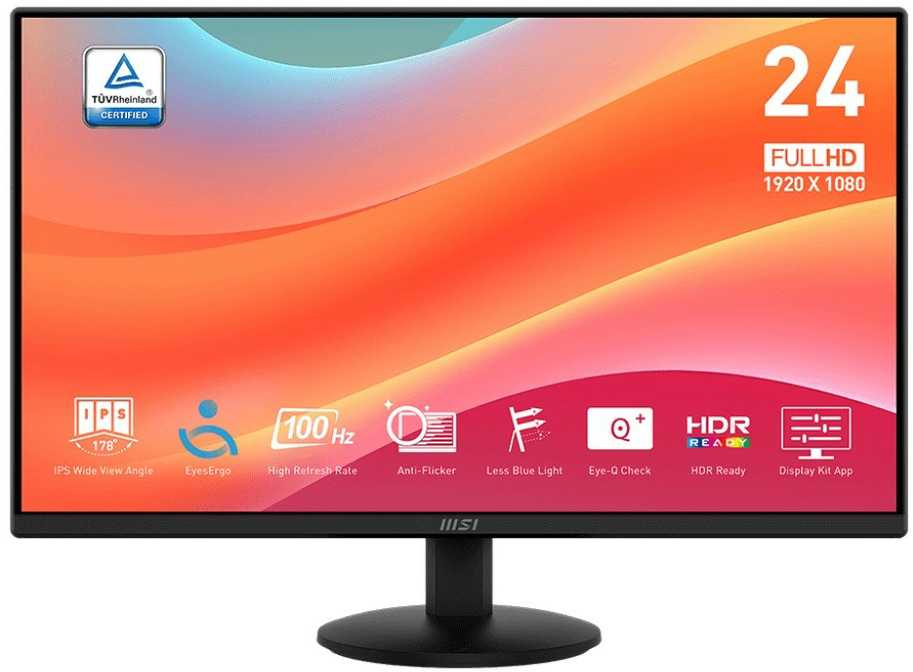 Monitorius MSI PRO MP242L | 100 Hz | Full HD | 23,8'' | IPS | 1 ms
