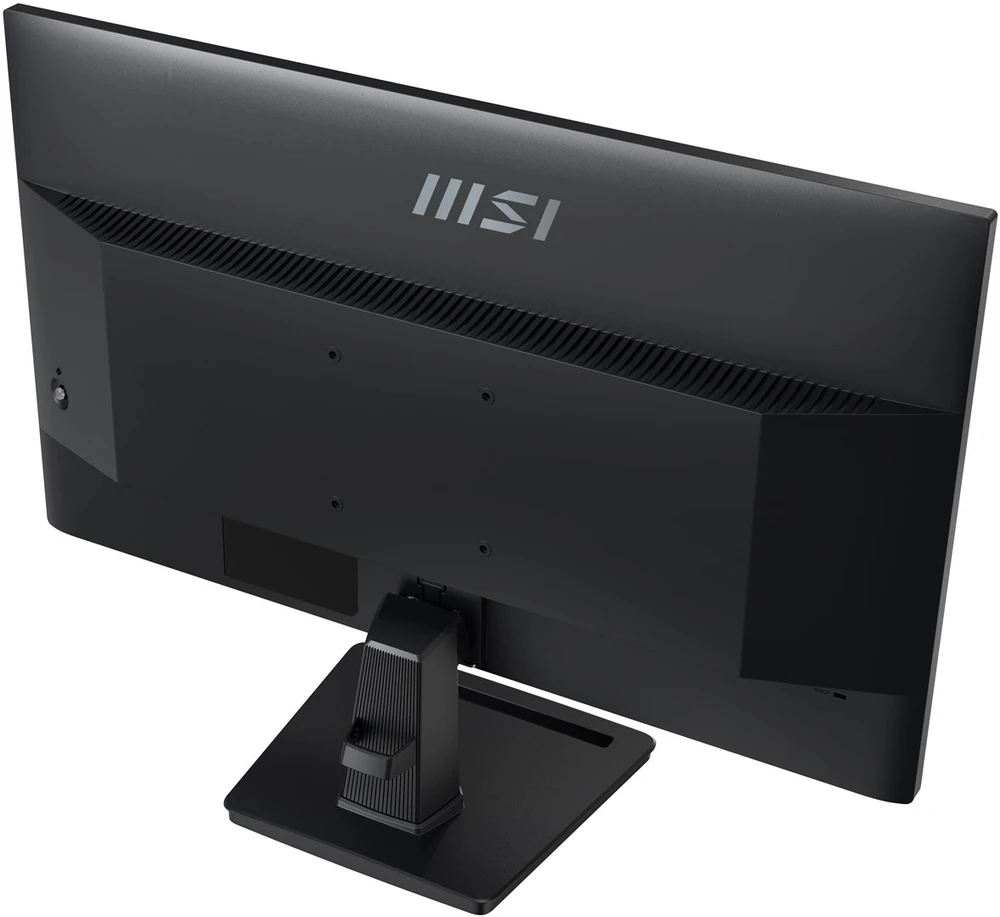 MSI Pro MP245G 24 colių monitorius, FHD (1920 x 1080), 100Hz, IPS, 1 ms, 1x HDMI 1.4b, 1x DP 1.2a išvestis, 1x D-Sub (VGA), įmontuoti garsiakalbiai, apsauga nuo akinimo, apsauga nuo mirgėjimo, mažiau Mėlyna šviesos, TÜV sertifikuotas, VESA, Kensington, Juodas