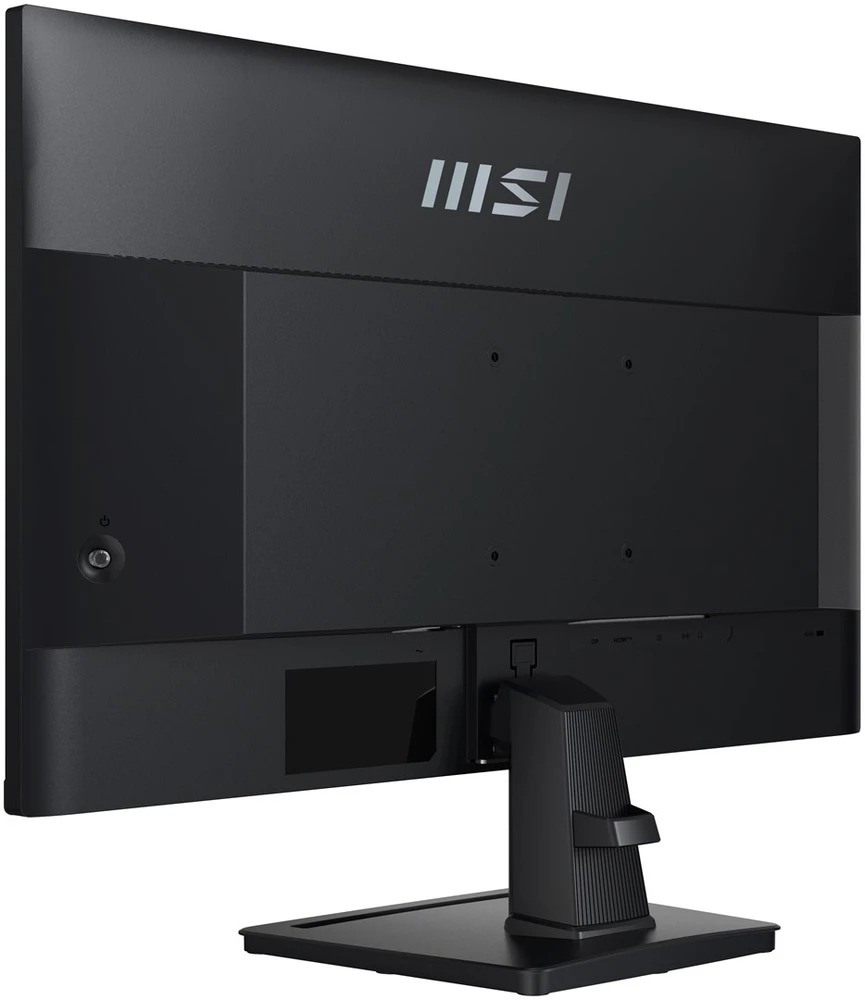 MSI Pro MP245G 24 colių monitorius, FHD (1920 x 1080), 100Hz, IPS, 1 ms, 1x HDMI 1.4b, 1x DP 1.2a išvestis, 1x D-Sub (VGA), įmontuoti garsiakalbiai, apsauga nuo akinimo, apsauga nuo mirgėjimo, mažiau Mėlyna šviesos, TÜV sertifikuotas, VESA, Kensington, Juodas