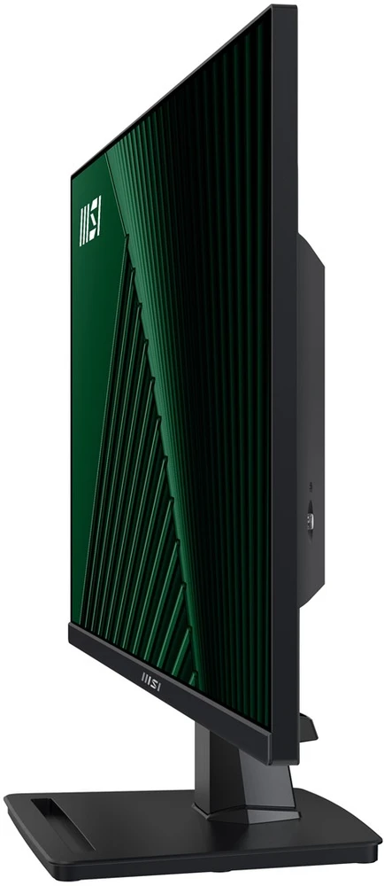 MSI Pro MP245G 24 colių monitorius, FHD (1920 x 1080), 100Hz, IPS, 1 ms, 1x HDMI 1.4b, 1x DP 1.2a išvestis, 1x D-Sub (VGA), įmontuoti garsiakalbiai, apsauga nuo akinimo, apsauga nuo mirgėjimo, mažiau Mėlyna šviesos, TÜV sertifikuotas, VESA, Kensington, Juodas