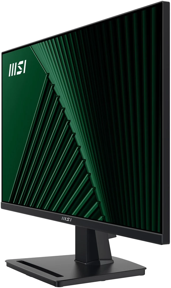 MSI Pro MP245G 24 colių monitorius, FHD (1920 x 1080), 100Hz, IPS, 1 ms, 1x HDMI 1.4b, 1x DP 1.2a išvestis, 1x D-Sub (VGA), įmontuoti garsiakalbiai, apsauga nuo akinimo, apsauga nuo mirgėjimo, mažiau Mėlyna šviesos, TÜV sertifikuotas, VESA, Kensington, Juodas