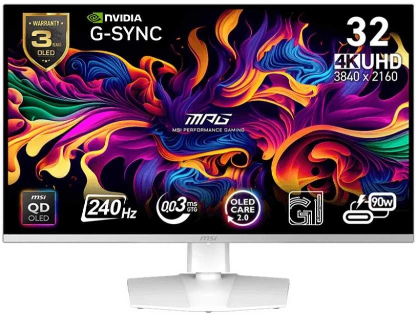 Monitorius MSI MPG 321URXW - 240Hz | 4K | 31.5'' | QD OLED | 0.03ms