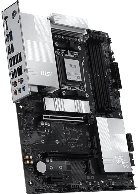 MSI pagrindinė plokštė pro x870e-s evo wifi am 5 4ddr5 atx