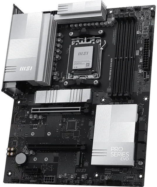 MSI pagrindinė plokštė pro x870e-s evo wifi am 5 4ddr5 atx
