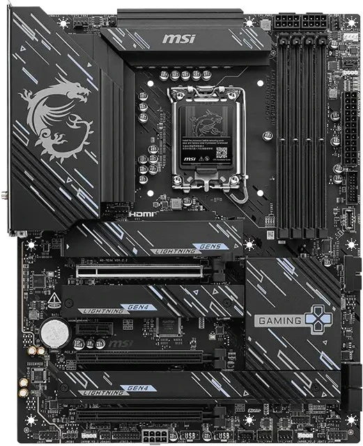 MSI pagrindinė plokštė z890 gaming plus wifi6e s1851 4ddr5 atx