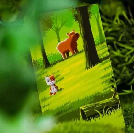 MUDUKO Stalo žaidimas atminties lavinimui rudas lapė