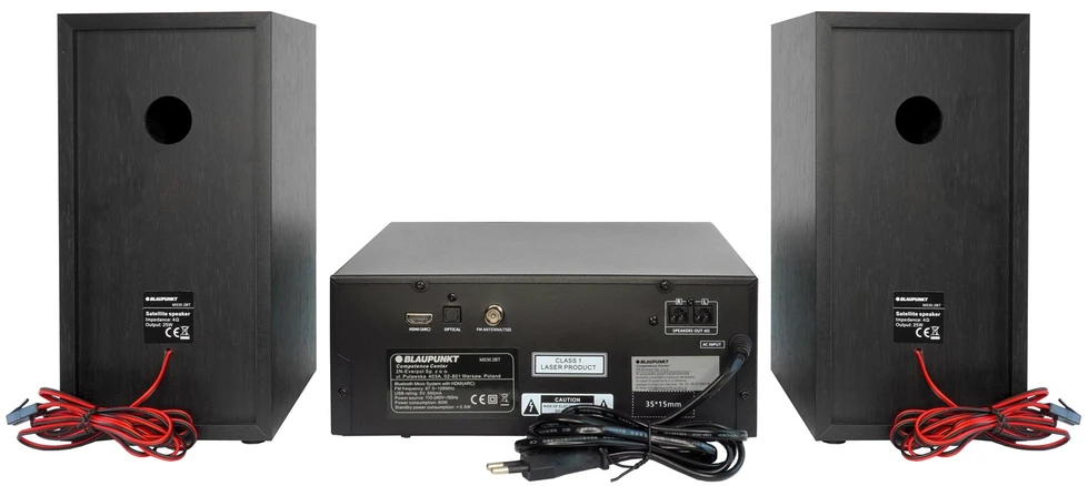 Muzikinis centras Blaupunkt MS30.2BT Bluetooth microphone juodas