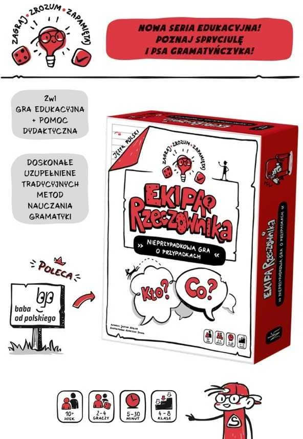 Nasza Ksiegarnia Daiktavardžių komanda. Neatsitiktinis žaidimas apie sutapimus.