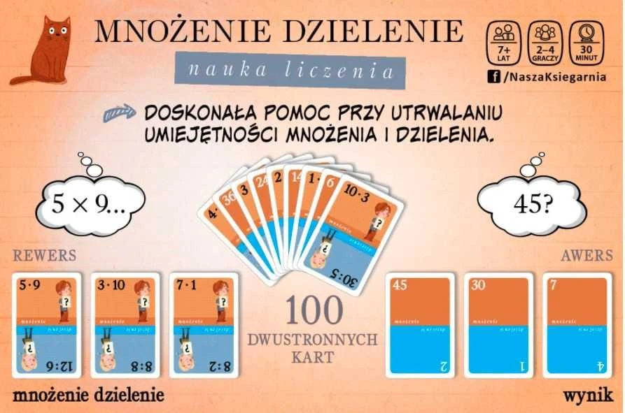 Nasza Ksiegarnia Mūsų knygyno žaidimas „Daugybos skyrius“. Mokymasis skaičiuoti