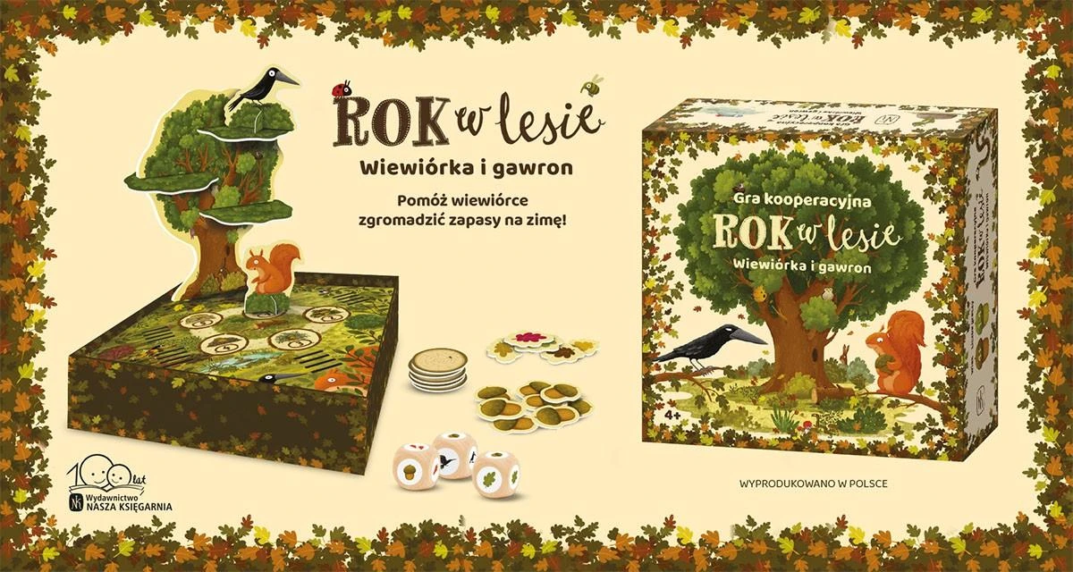 Stalo žaidimas Metai miške. Voverė ir bokštas Nasza Księgarnia, PL