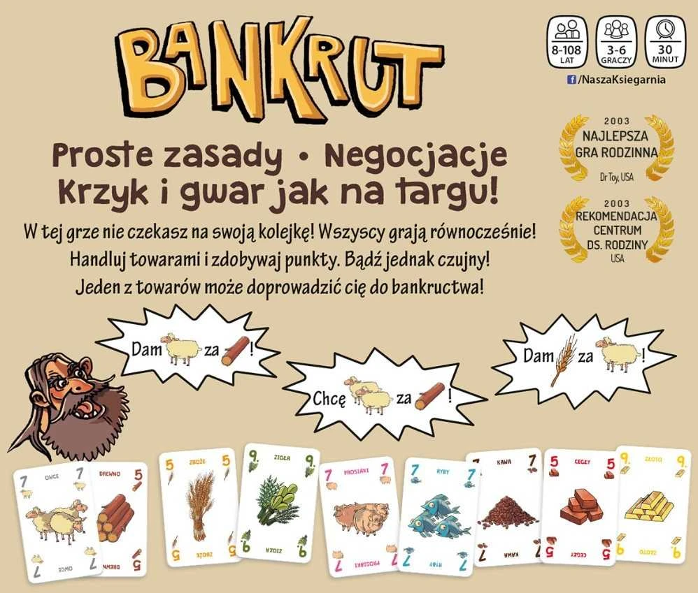 Nasza Ksiegarnia Mūsų knygynas Bankrut stalo žaidimas (225238)