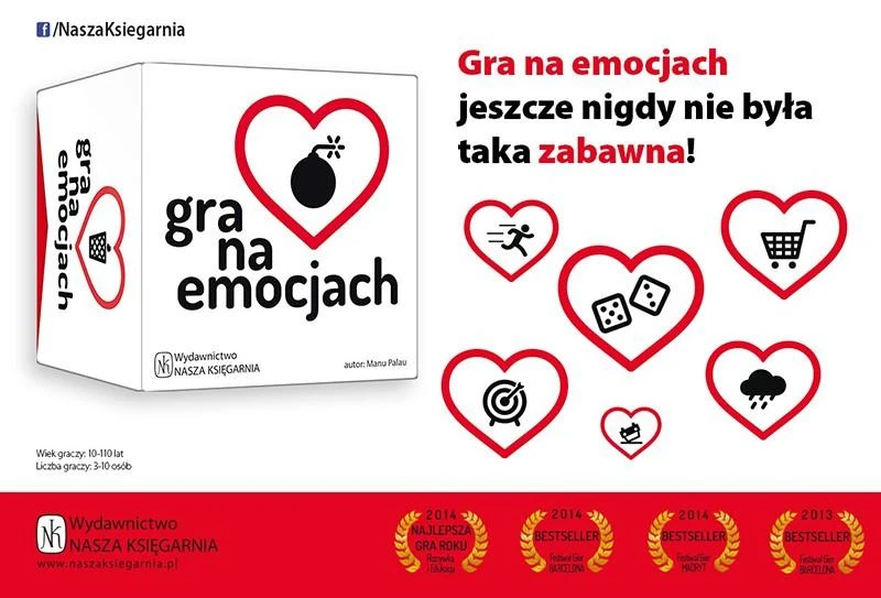 Stalo žaidimas Nasza Księgarnia Emocijų žaidimas, PL