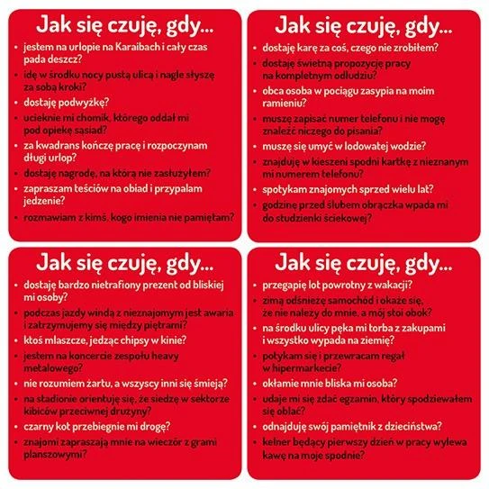 Stalo žaidimas Nasza Księgarnia Emocijų žaidimas, PL
