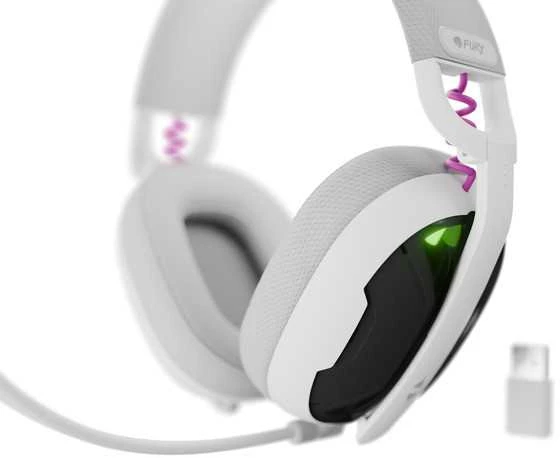 Fury | Ausinės Žaidimams | Fukiya F6 | Bluetooth | Over-Ear | Mikrofonas | Baltas | Belaidės