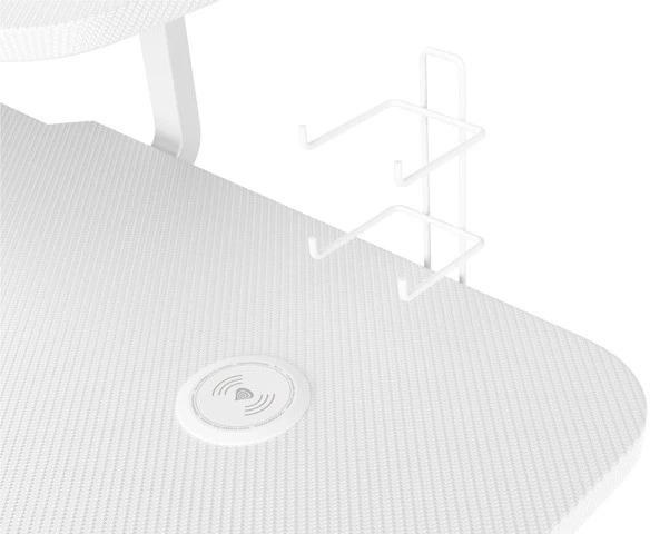 Žaidimų stalas Genesis Holm 320 RGB Gaming Desk, Baltas