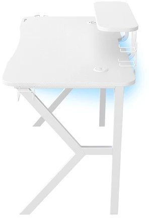 Žaidimų stalas Genesis Holm 320 RGB Gaming Desk, Baltas
