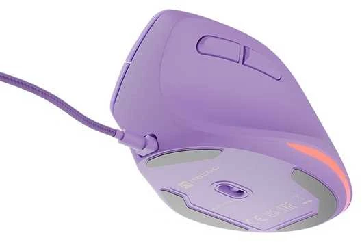 Vertikali pelė Natec Crake 2 su laidu violetinė