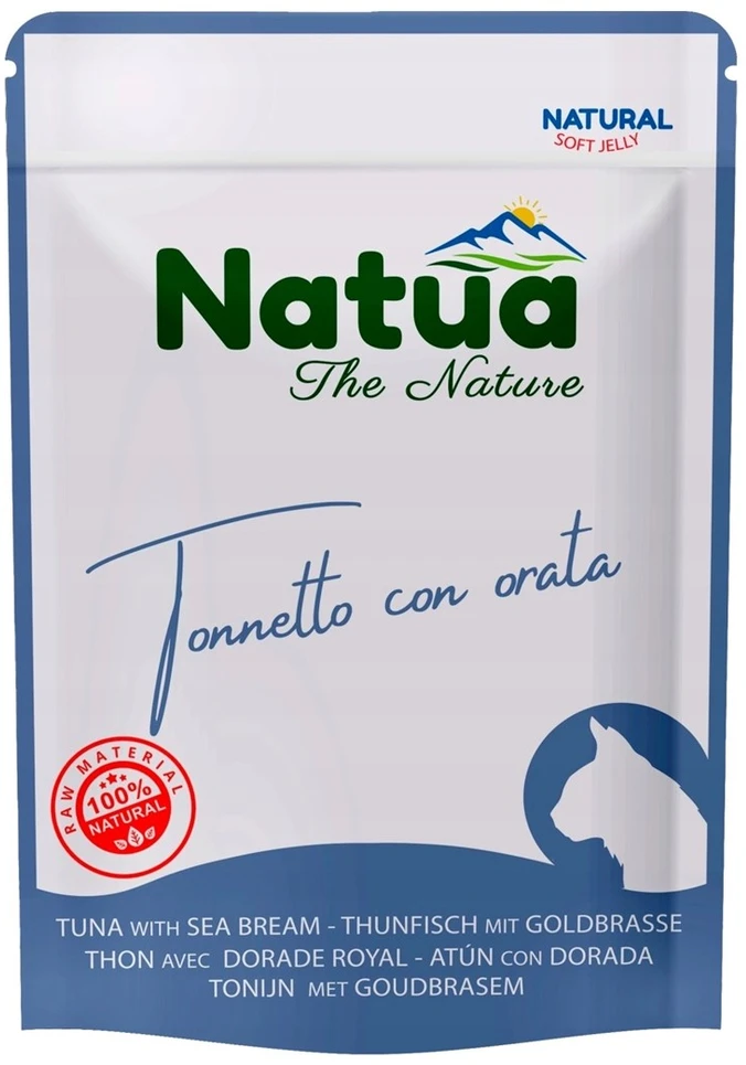 Natua Natūrali tuno su dorada šlapia karma katėms 70g