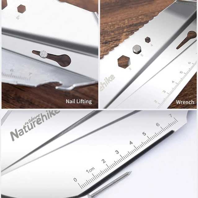 Naturehike NH20GJ001 Multifunctional shovel Nerūdijantis plienas