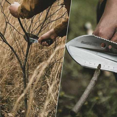 Naturehike NH20GJ001 Multifunctional shovel Nerūdijantis plienas