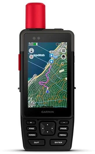 „Garmin GPSMAP H1i Plus“ – nešiojamas GPS įrenginys su „inReach Plus“ palydovine technologija.
