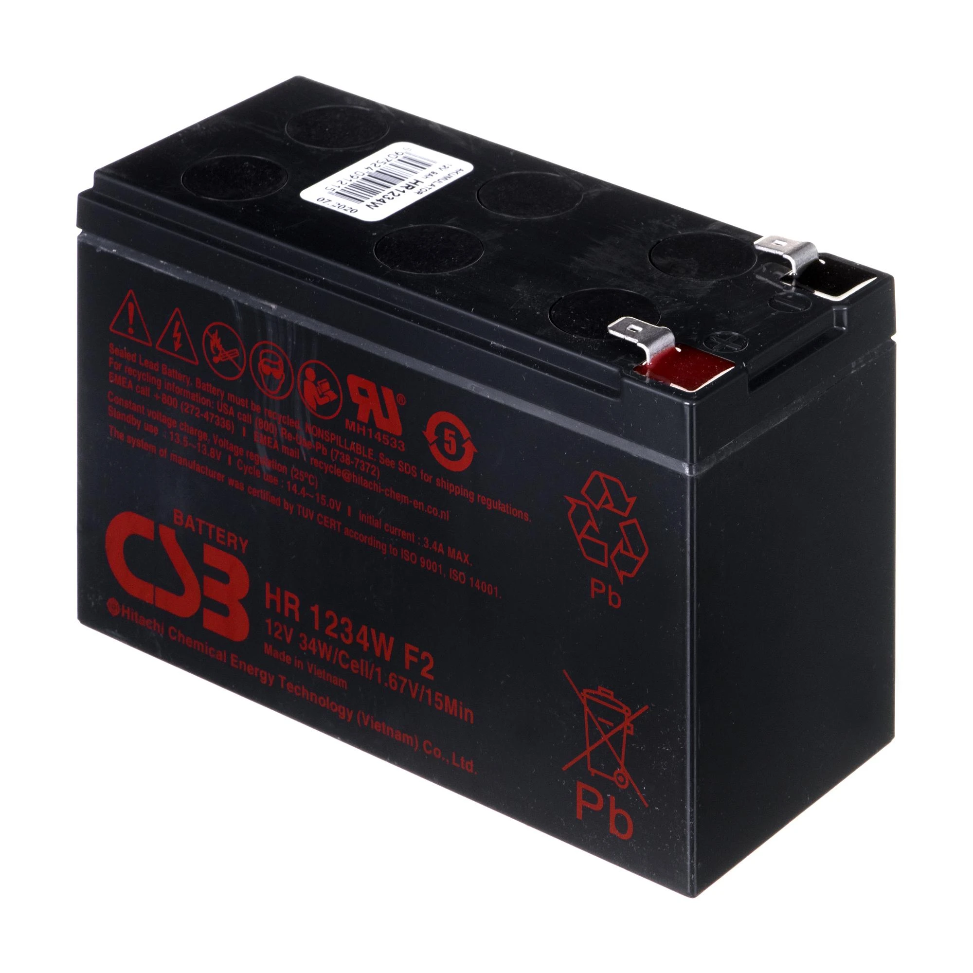 CSB HR1234W F2 CSB baterija HR1234W F2 12V/9Ah