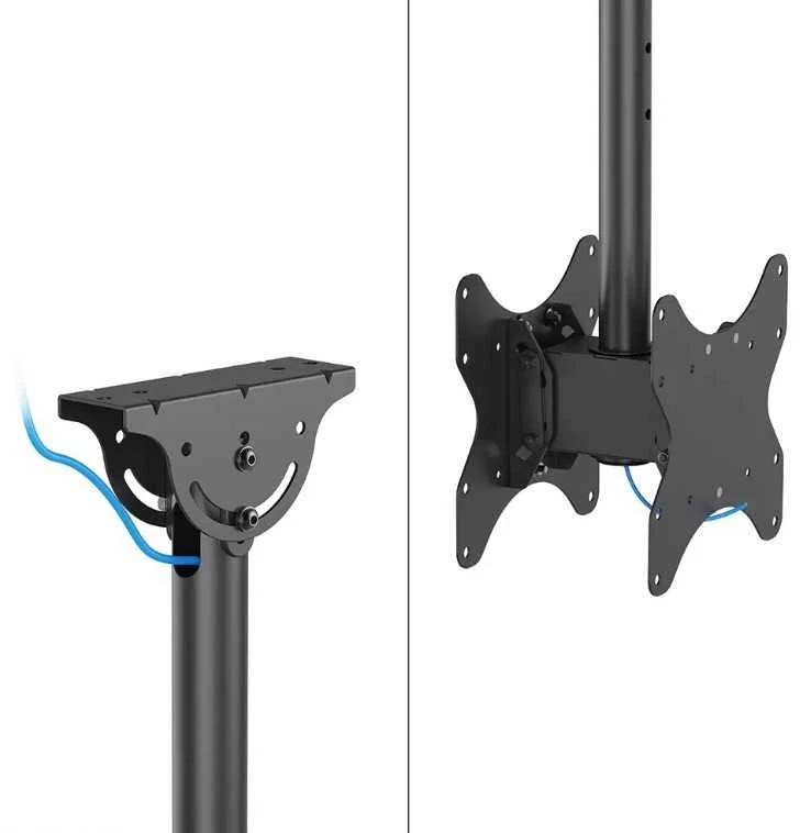 Laikiklis NEOMOUNTS NUGAL Į ATGAL EKRANO LUBŲ MONTAVIMAS (AUGŠIS: 106-156 CM) Juodas