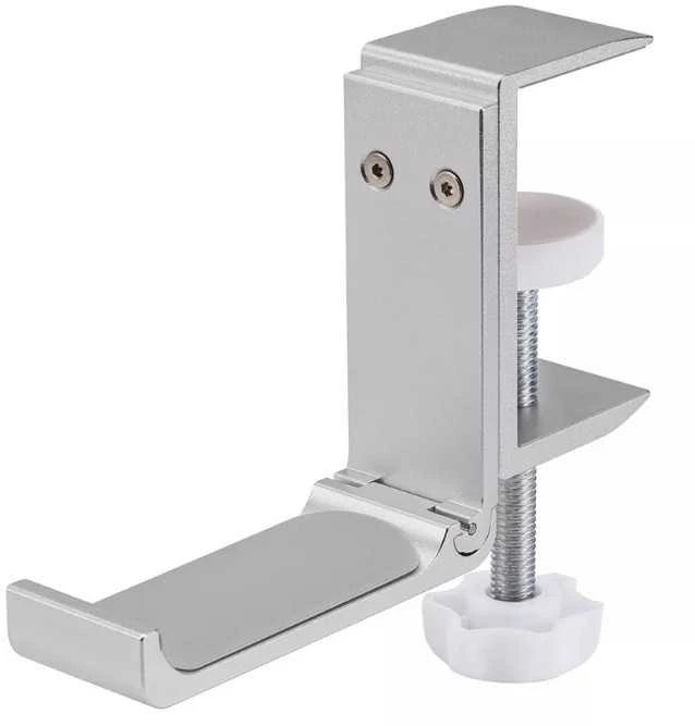 NEOMOUNTS HEADPHONE HOLDER, CLAMP MOUNTED, ALUMINUM