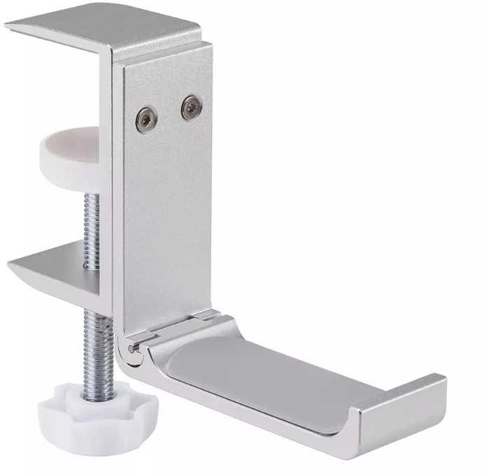 NEOMOUNTS HEADPHONE HOLDER, CLAMP MOUNTED, ALUMINUM