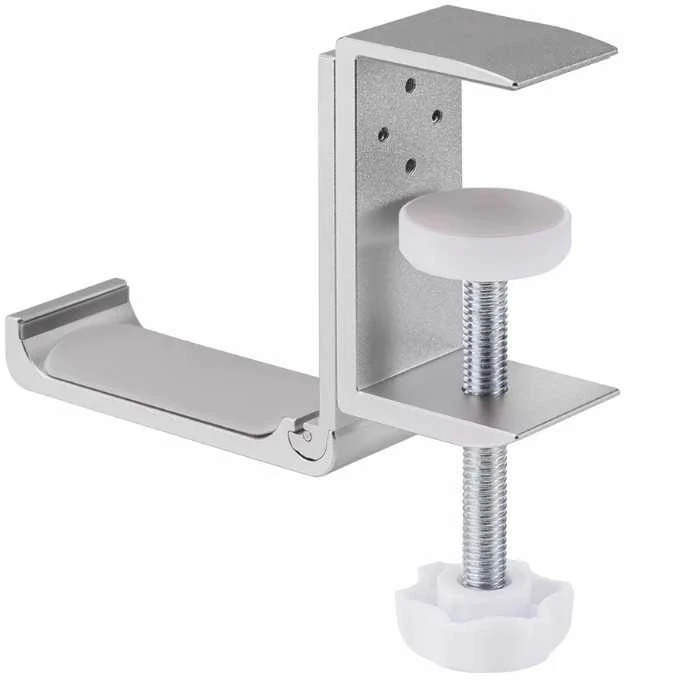 NEOMOUNTS HEADPHONE HOLDER, CLAMP MOUNTED, ALUMINUM