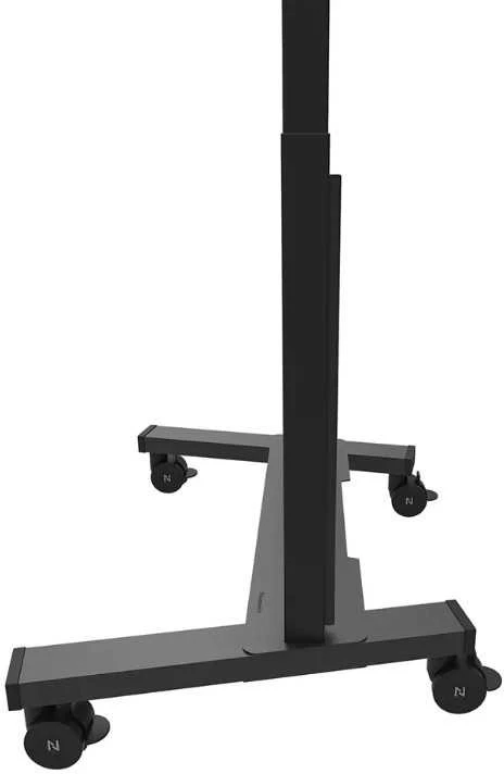 Laikiklis „NEOMOUNTS MOVE LIFT XL“ MOTORIZUOTAS MOBILUSIS STOVAS SU SANDĖLIAVIMO DĖŽE, 10 CM, RATUKAI, GRINDYS – VESA MAX 1200X600