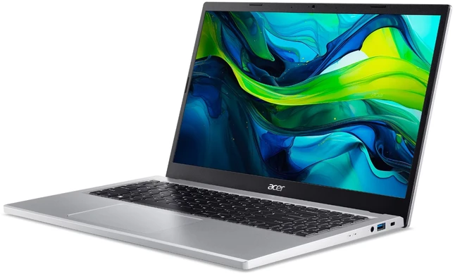 Acer Aspire Go 15 AG15-32P-39R2 Intel Core 3 N355 Nešiojamas kompiuteris 39.6 cm (15.6") Full HD 8 GB DDR5-SDRAM 128 GB SSD Wi-Fi 6 (802.11ax) Windows 11 Home Sidabrinis New Repack/Repacked (Pažeista pakuotė)