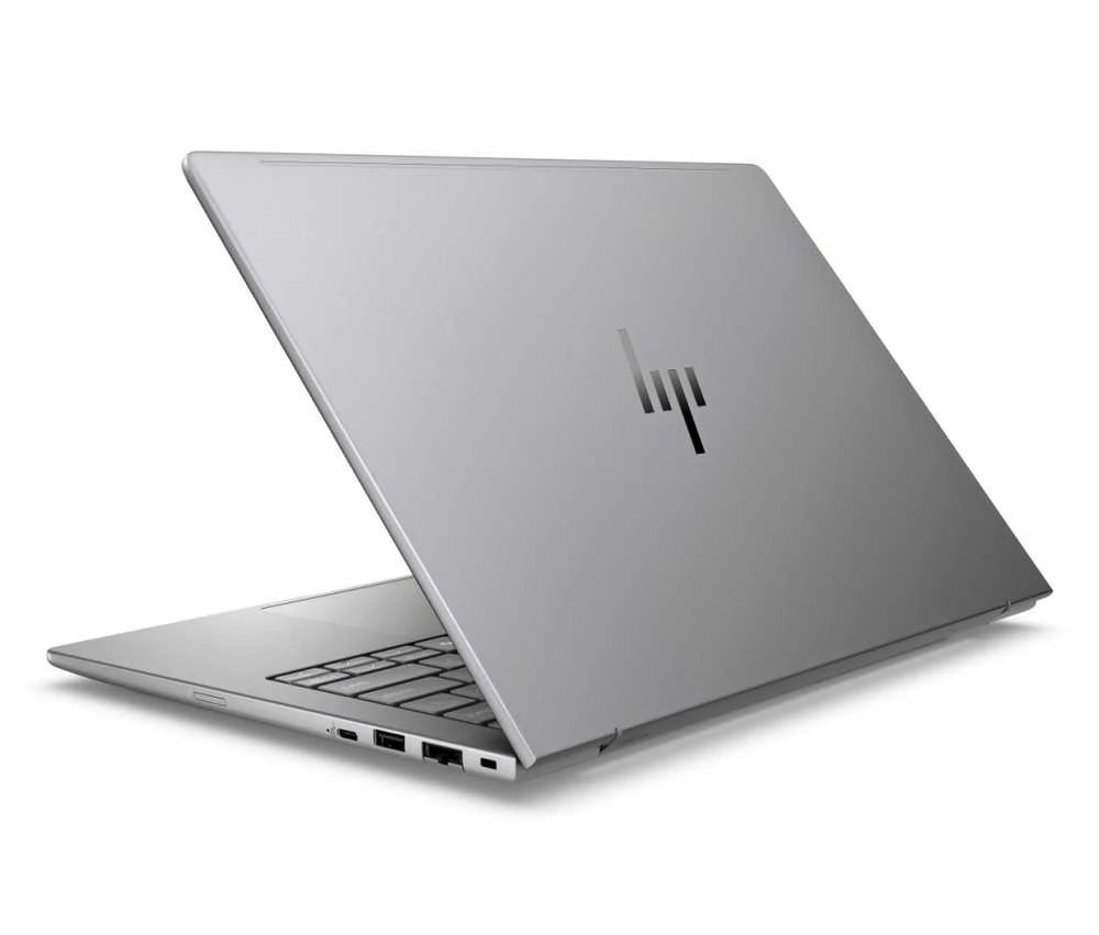 Nešiojamas kompiuteris Hewlett Packard (HP) HP ZBook 8 G1i Intel Core Ultra 7 255H Mobili darbo stotis 35,6 cm (14") WUXGA 16 GB DDR5-SDRAM 1 TB SSD NVIDIA RTX 500 Ada Wi-Fi 7 (802.11be) Windows 11 Pro AI darbo stotis, AI asmeninis kompiuteris Sidabrinis