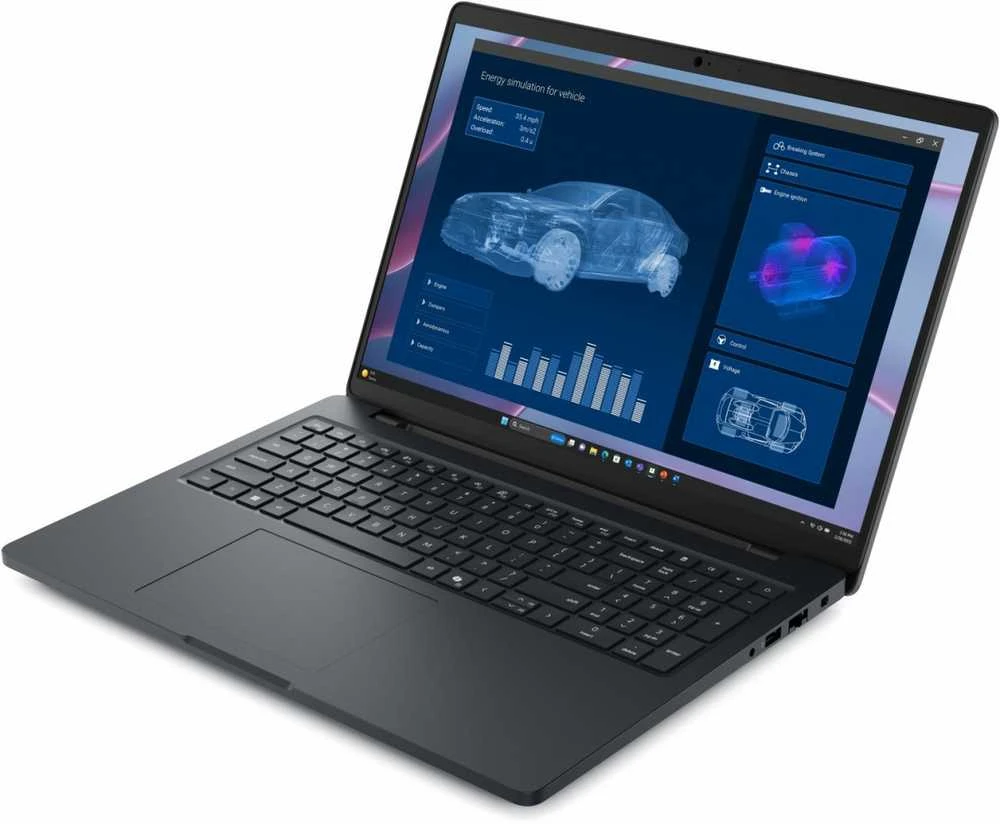 Nešiojamas kompiuteris „Dell Pro Max 16“ darbo stotis MC16255, „Windows 11 Pro“, AMD Ryzen 340, 16 GB, 256 GB, FGRPR ir SMTCD, FHD kamera ir mikrofonas, WLAN+BT, 16.0 FHD+, 4 celių, 100 W / 3 YPS
