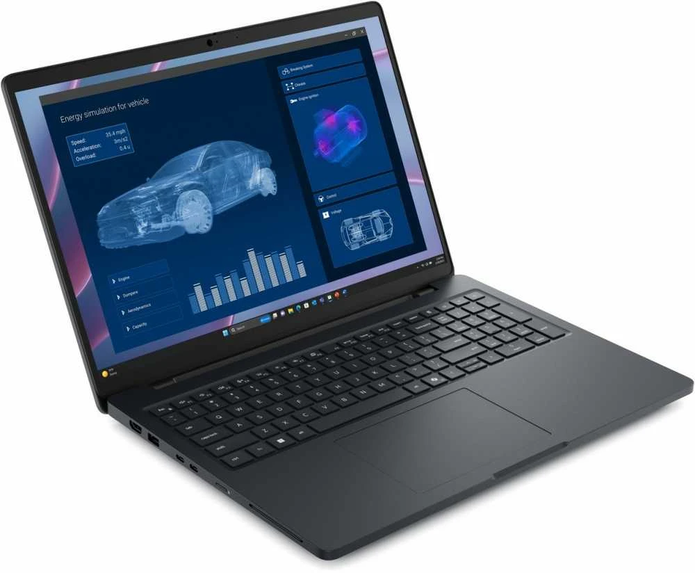 Nešiojamas kompiuteris „Dell Pro Max 16“ darbo stotis MC16255, „Windows 11 Pro“, AMD Ryzen 340, 16 GB, 256 GB, FGRPR ir SMTCD, FHD kamera ir mikrofonas, WLAN+BT, 16.0 FHD+, 4 celių, 100 W / 3 YPS